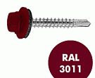 Саморез кровельный RAL-3011 5,5x19 (250шт)