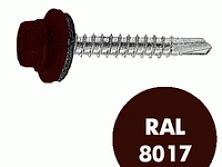 Саморез кровельный RAL-8017 5,5x19 (250шт)