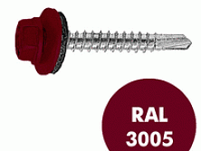Саморез кровельный RAL-3005  5,5x19 (250шт)
