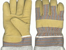 Перчатки спилковые утепленные РОС 