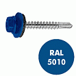 Саморез кровельный RAL-5010 5,5x19 (250шт)